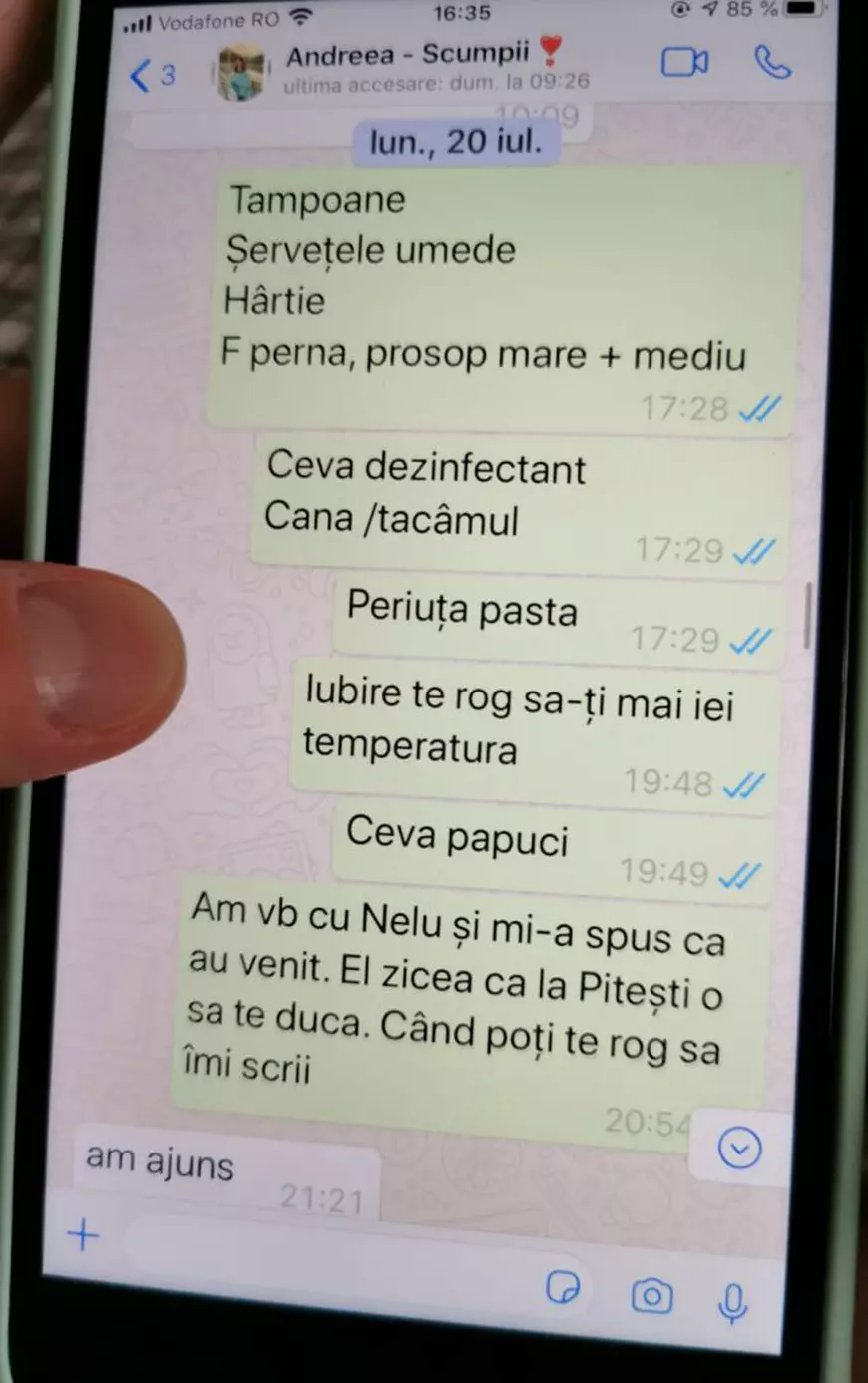 DSP nu a mers la familie, după ce mama de 53 de ani a murit de COVID, iar Andreea, 22 de ani, s-a îmbolnăvit și s-a stins în ziua când urma să celebreze absolvirea ASE