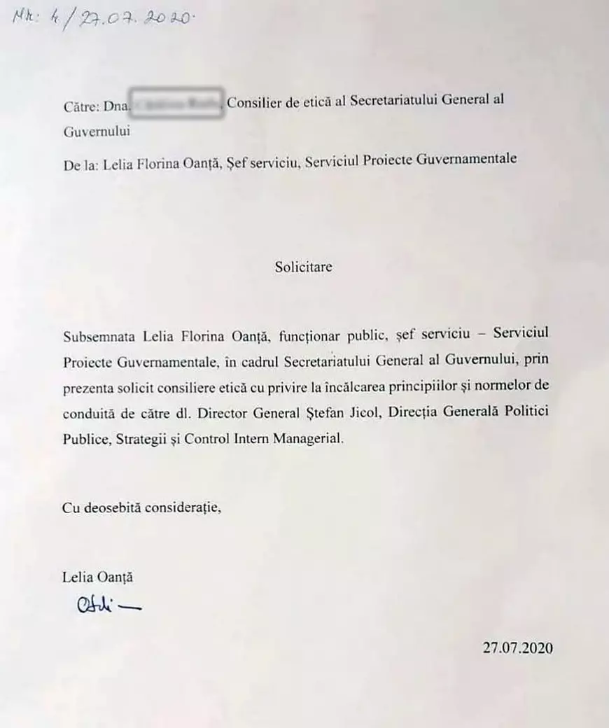 Scandal de hărțuire în Guvernul României! O angajată SGG îl acuză pe unul dintre șefii actuali, sponsor al PNL, că o terorizează