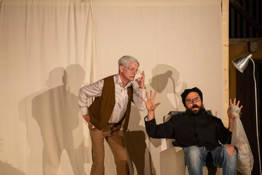 Iulian Gliță (stânga) și Marin Grigore (dreapta)