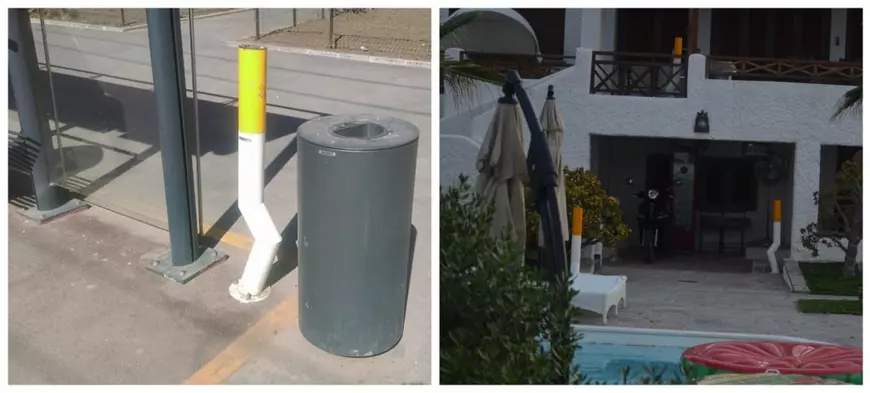 Șefii din Sectorul 4 au pus la vila în construcție de pe insula din Grecia scrumiere în formă de țigaretă din stațiile STB Sector 4!