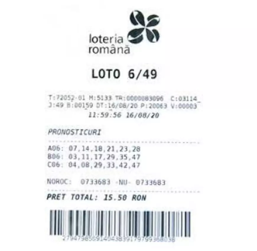 Câştigătorul la Loto 6/49 şi-a ridicat premiul de 1,6 milioane de euro