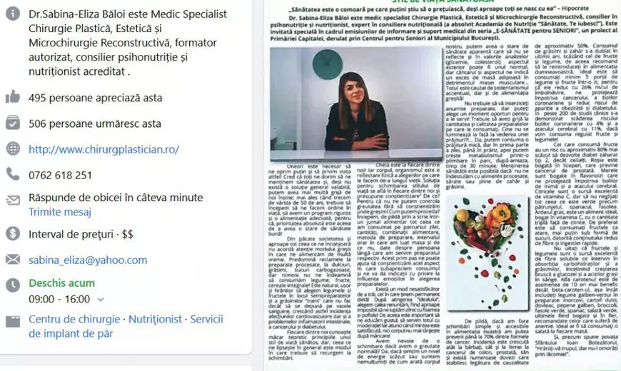 O instituție din subordinea lui Firea pompează zeci de mii de euro pentru a le da vârstnicilor sfaturi de nutriție pe Facebook