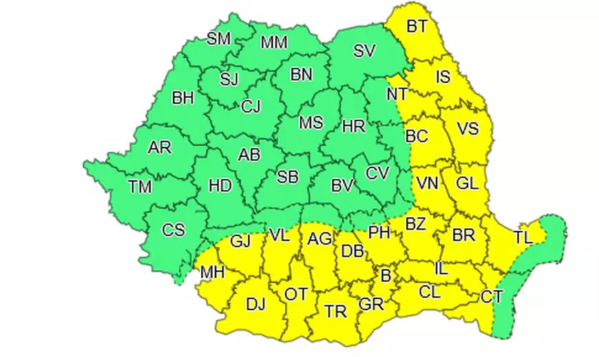 Cod galben de caniculă în jumătate de ţară, inclusiv Capitala. Temperaturi de până la 38 de grade Celsius