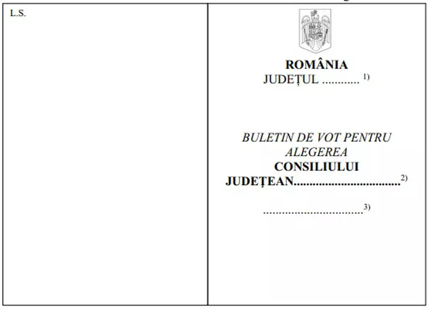 Model buletin de vot consilii județene și CGMB
