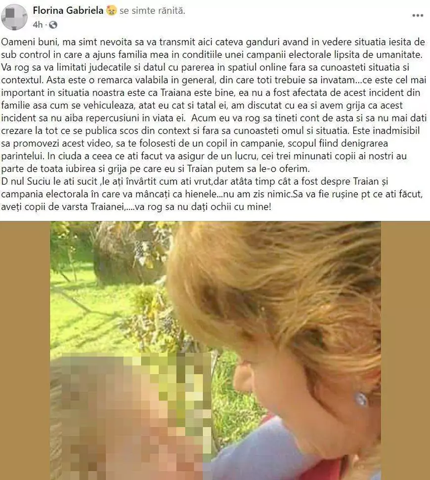 Cum a reacționat fosta soție a primarului din Sângeorz Băi Traian Ogâgău după imaginile în care acesta își umilea fetița