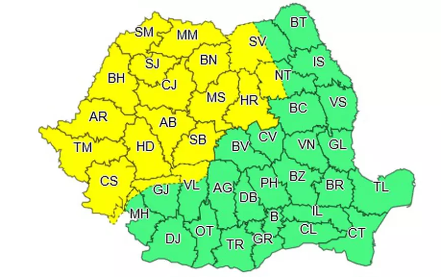 Cod galben de caniculă în jumătate de ţară, inclusiv Capitala. Temperaturi de până la 38 de grade Celsius