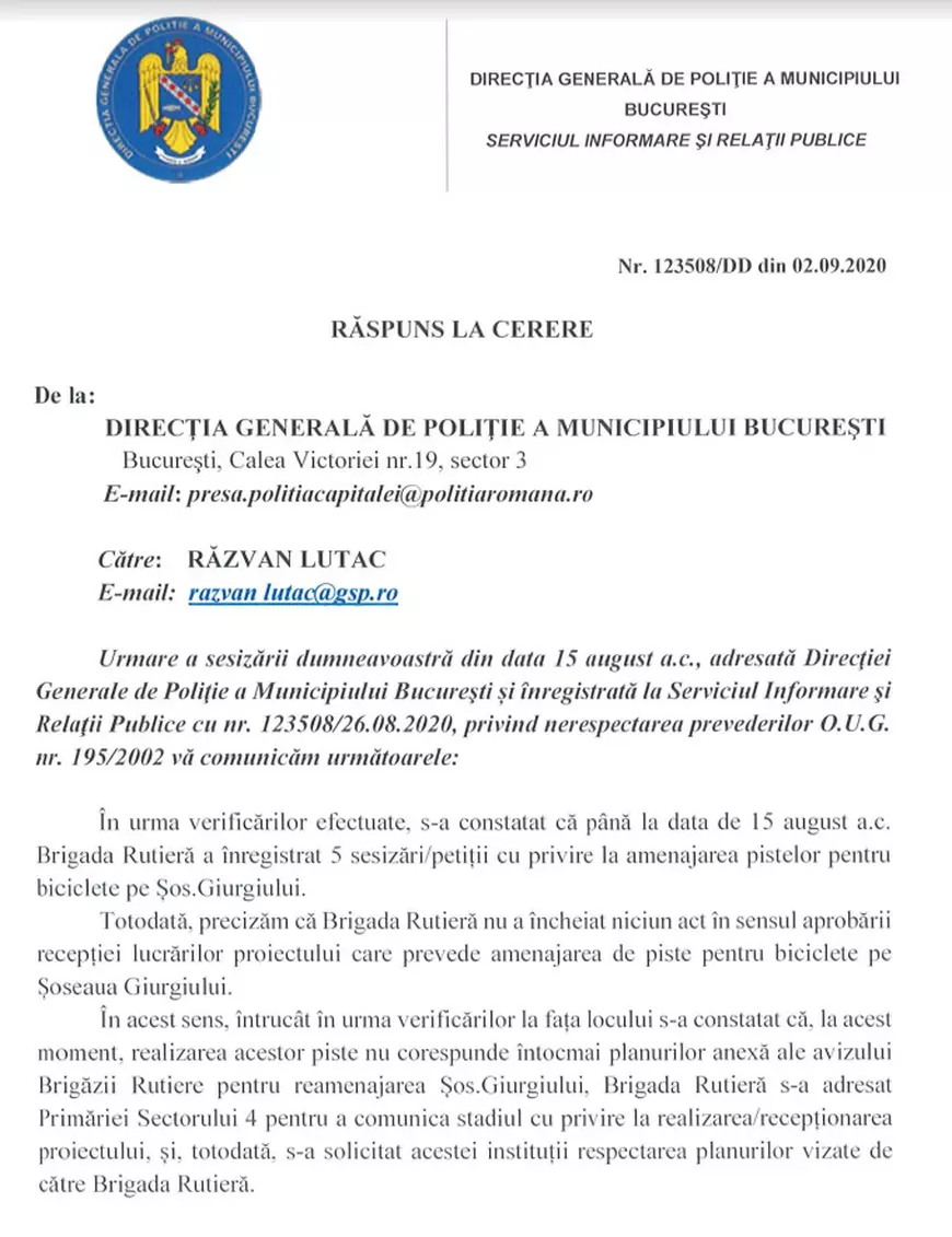 Guvernarea pe Facebook! Primarul Băluță și-a anunțat fanii virtuali când a inaugurat pistele de bicicletă, dar n-a luat aprobarea de la Poliția Rutieră, spune chiar poliția