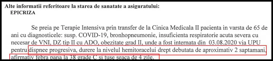 Cazul Anei Nagy, decedată de COVID. Ovidiu Nagy: ”Mama mea s-a tratat în spital de COVID și au apărut trei germeni nosocomiali. Nu a supraviețuit!”