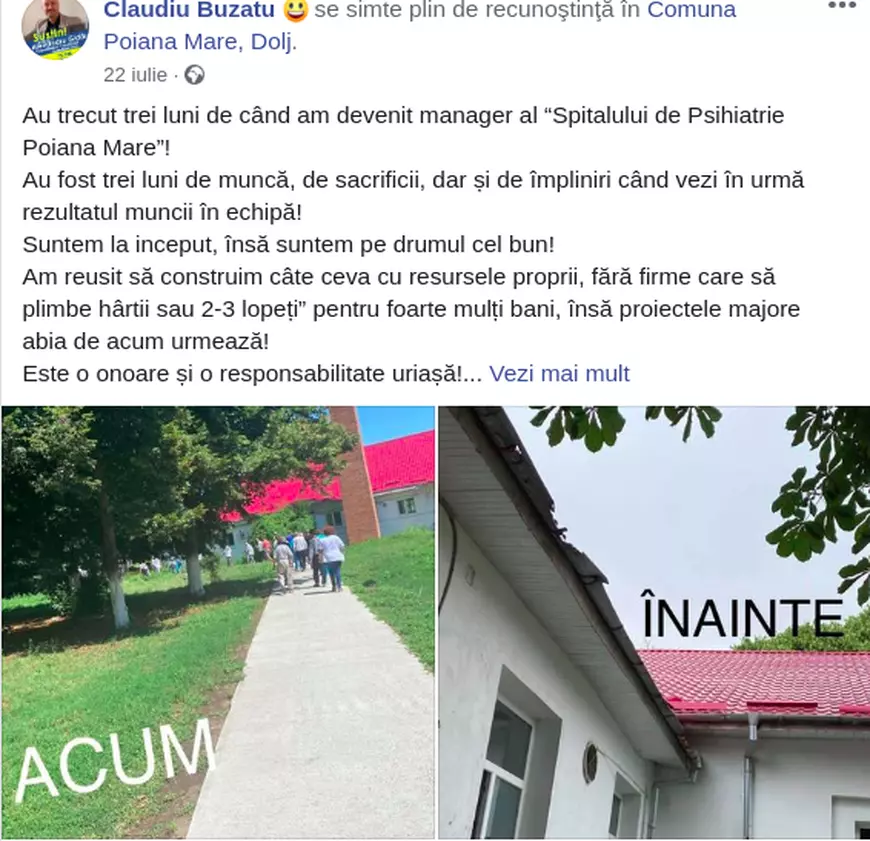 Doctor în agronomie, ajuns șef de spital de psihiatrie cu 80 de infectați cu COVID. Manager până la ora 16.00, agent PNL după: ”Cereți referințe despre mine la ministrul Tătaru”