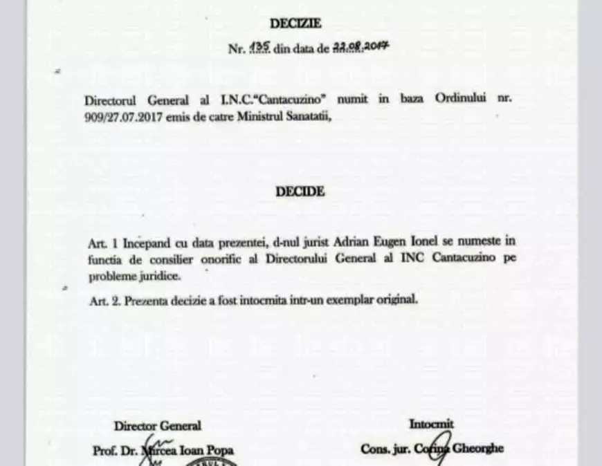 Ce a găsit Corpul de Control al MApN după Rafila și alți grei din Medicină la Institutul Cantacuzino