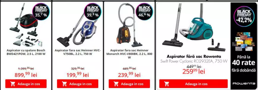 Catalon online reduceri Flanco Black Friday 2020 la aspiratoare