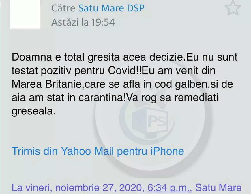 Sătmărean declarat pozitiv de DSP la COVID, fără să fi fost testat. Cum explică șefa Direcției încurcătura