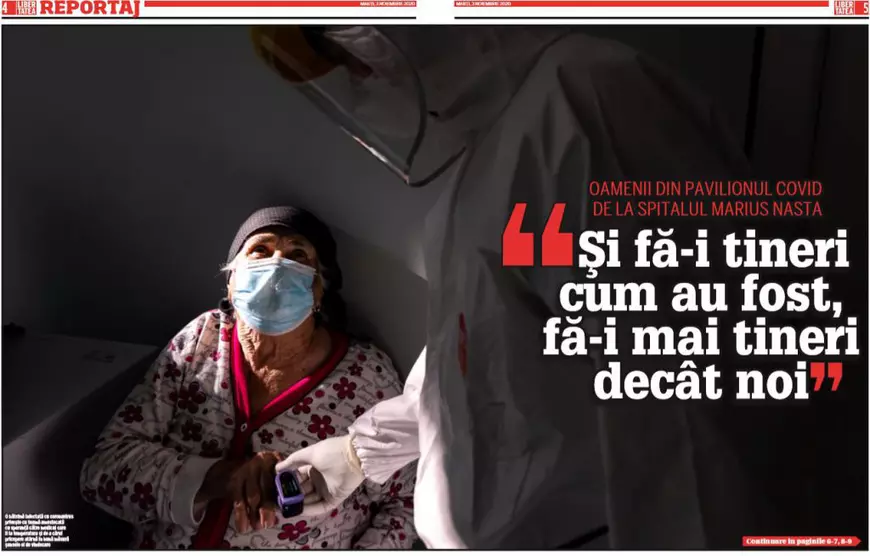 Oamenii din pavilionul COVID al Spitalului Marius Nasta. „Și fă-i tineri cum au fost, fă-i mai tineri decât noi”