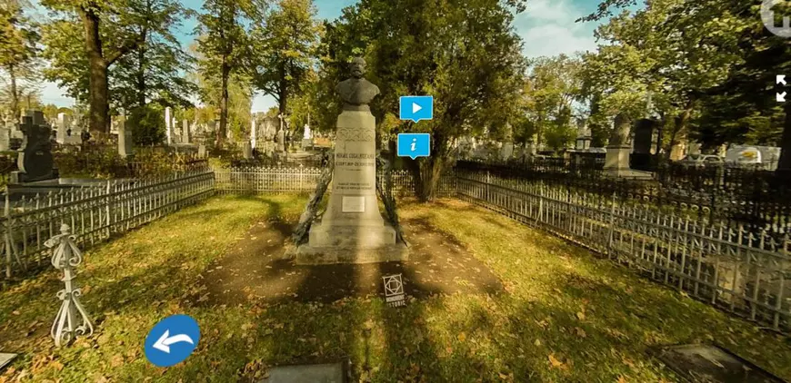 Primul cimitir din România care și-a făcut „muzeu virtual” în pandemie: mormintele lui Creangă, Kogălniceanu sau Delavrancea pot fi vizitate online