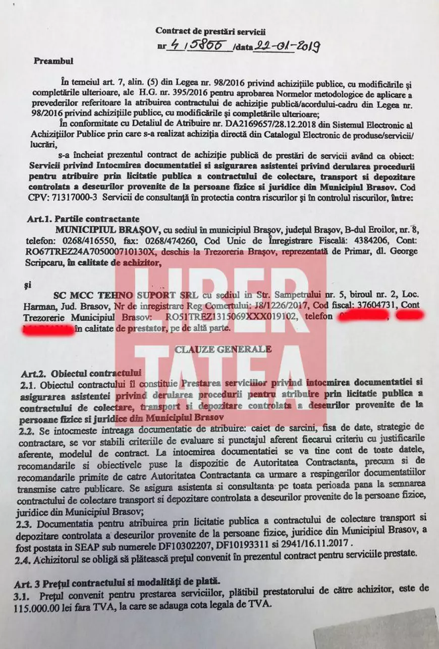 Edilul Brașovului, Allen Coliban, acuză că a găsit un contract falsificat în primărie și spune că PNL ar trebui să-l dea afară pe Scripcaru. Libertatea a obținut documentul