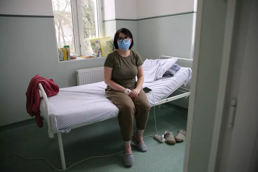 Asistenta medicală Daniela Trandafir. Foto: Dumitru Angelescu