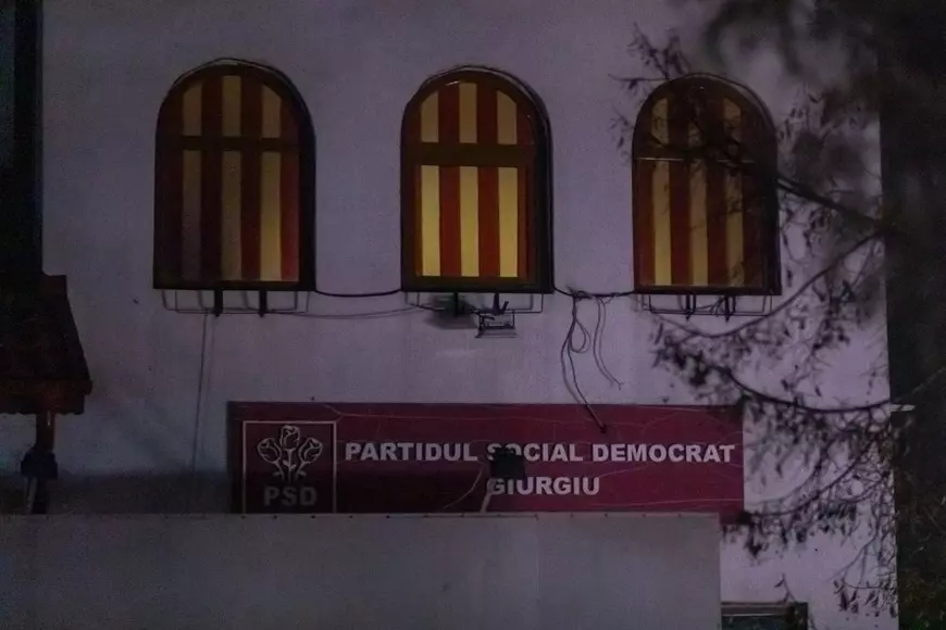 Reguli doar pentru unii. Petrecere de Crăciun fără măști și cu muzica dată la maximum în sediul PSD Giurgiu