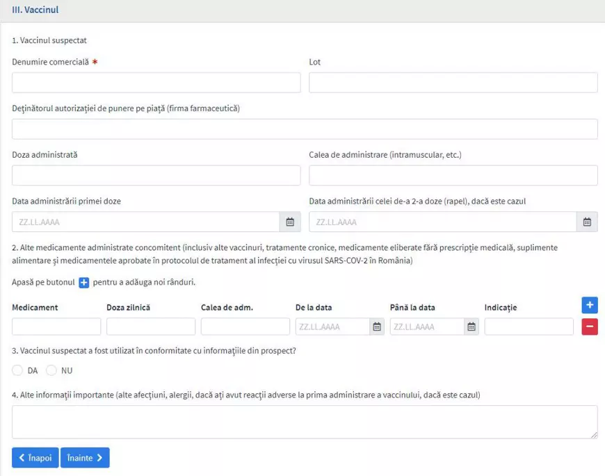 Medicii și pacienții au la dispoziție o platformă pentru raportarea reacţiilor adverse după vaccinarea anti-Covid