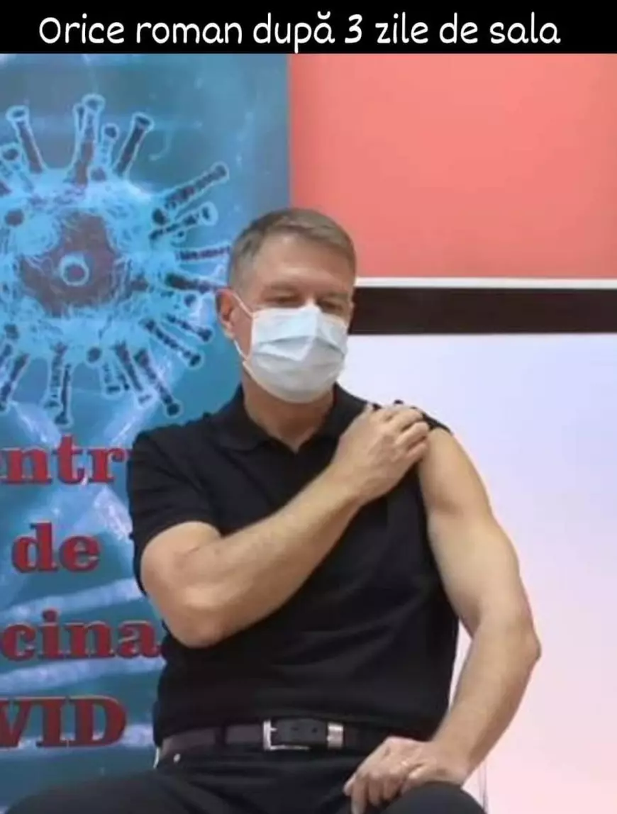 Mușchii lui Klaus Iohannis, în atenția internauților. Val de glume pe rețelele de socializare