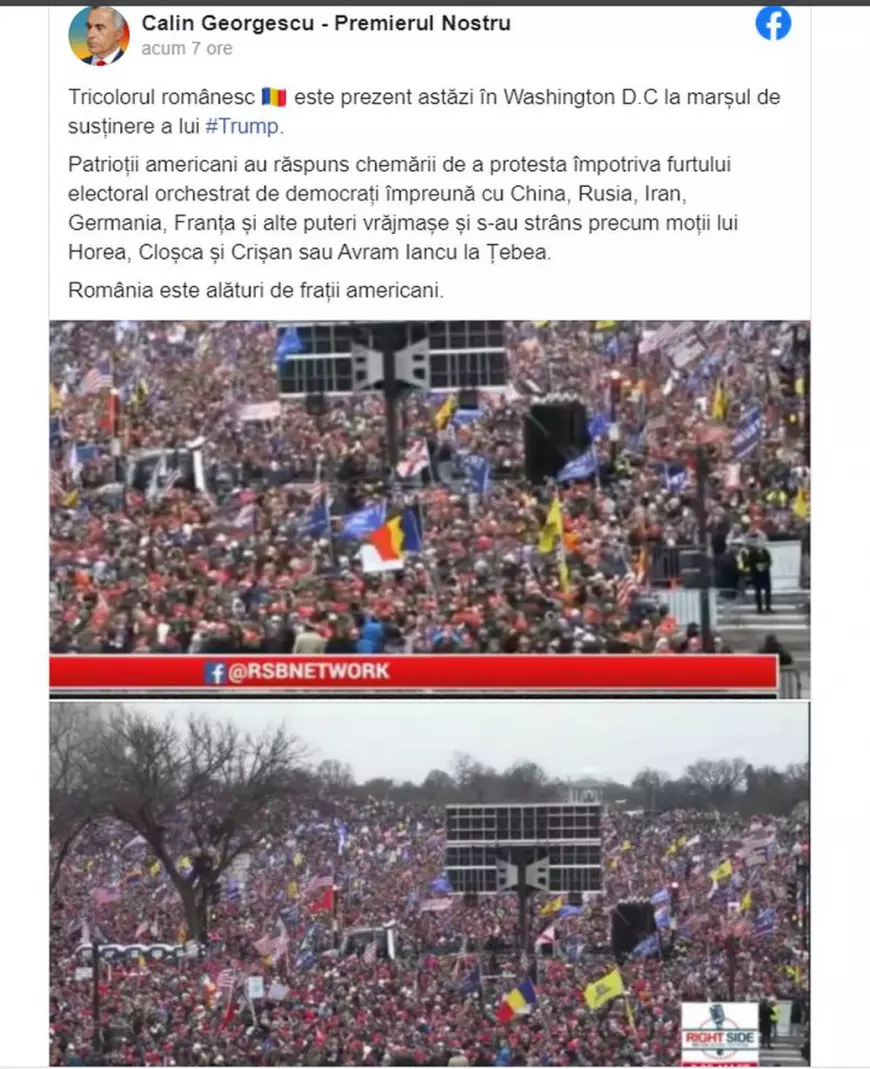 Imaginile din SUA care au devenit virale în România. Tricolorul găurit, printre steagurile fluturate de protestatari
