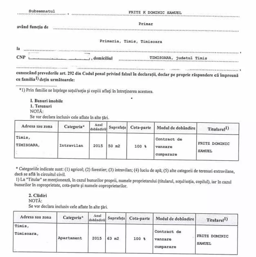 Dominic Fritz e acționar la Netflix și Samsung. Ce avere are primarul Timișoarei