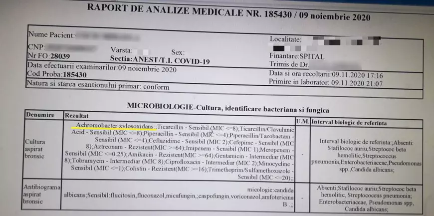Cinci pacienți cu Covid au murit cu infecții nosocomiale în spitalul militar nou de campanie, inaugurat de Klaus Iohannis. Publicăm dosarele lor
