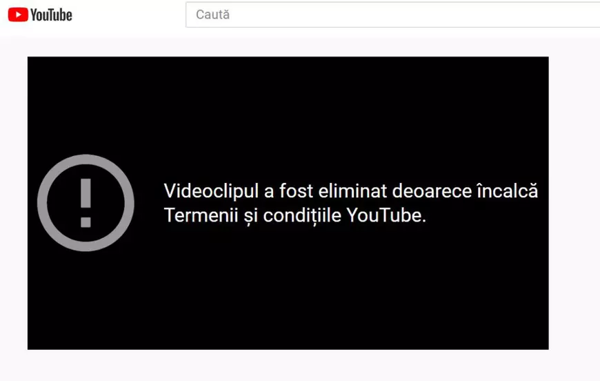 Youtube a șters clipul în care „premierul AUR” înota într-un lac rece și vorbea despre „o pandemie a fricii”. „Încalcă termenii și condițiile” este mesajul afișat