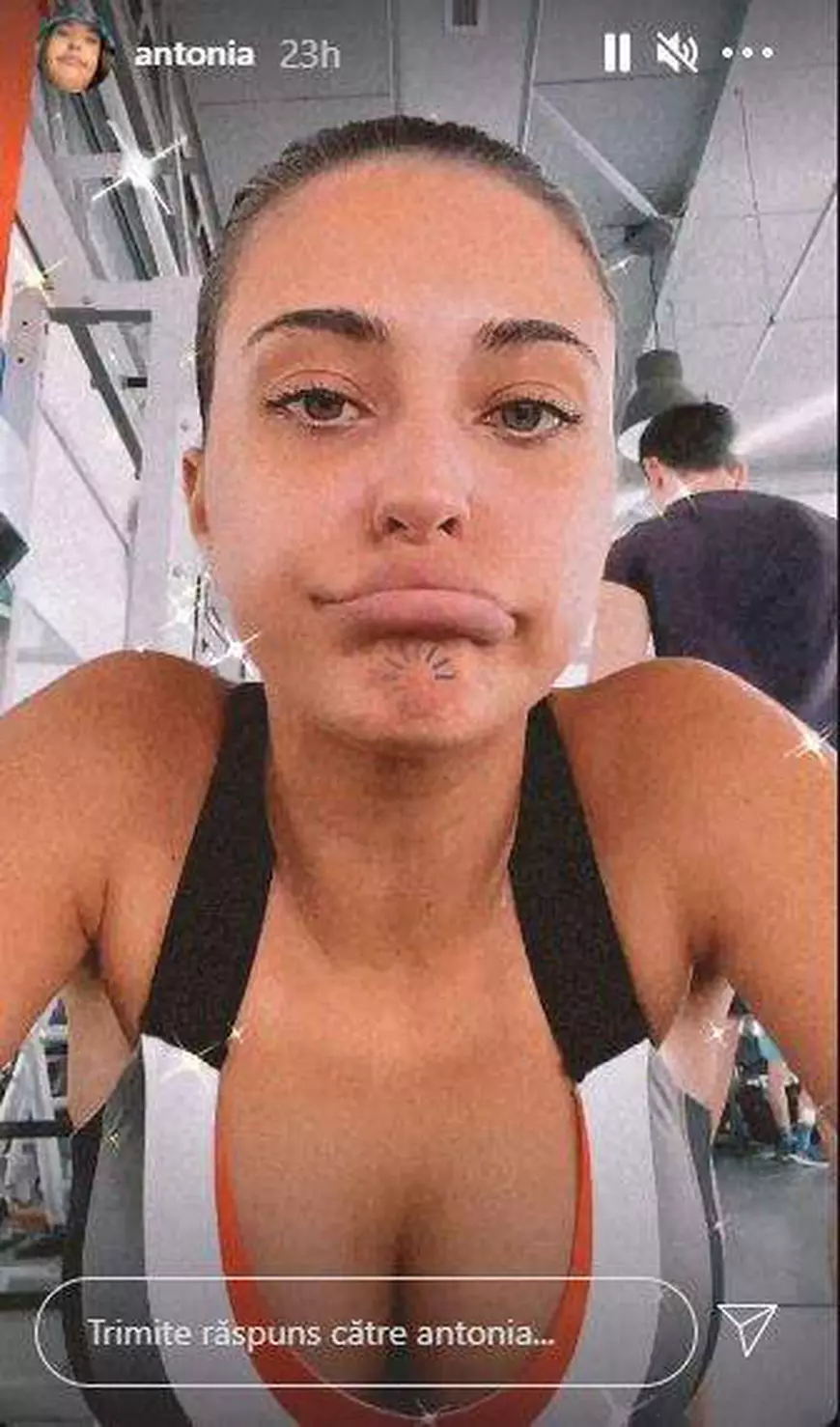 Antonia a încins atmosfera direct din sala de fitness. Artista și-a expus bustul generos, la un an după operația de mărire a sânilor