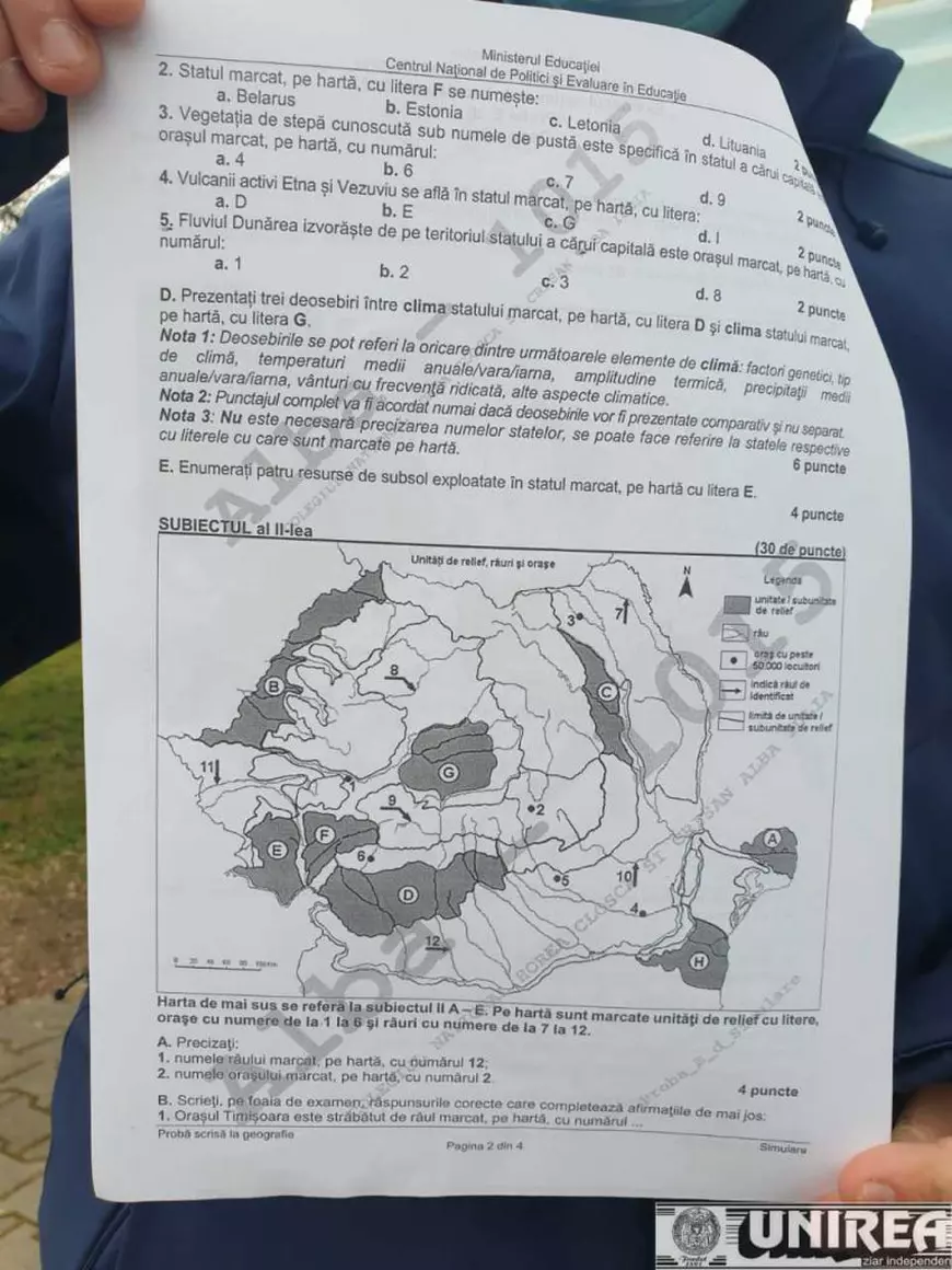 Simulare Bac 2021 - Au fost publicate subiectele și baremul de corectare pentru proba la alegere