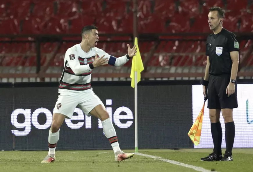 Scandal la Belgrad, la meciul Serbia - Portugalia, din preliminariile CM 2022, după ce golul valabil al lui Cristiano Ronaldo nu a fost acordat