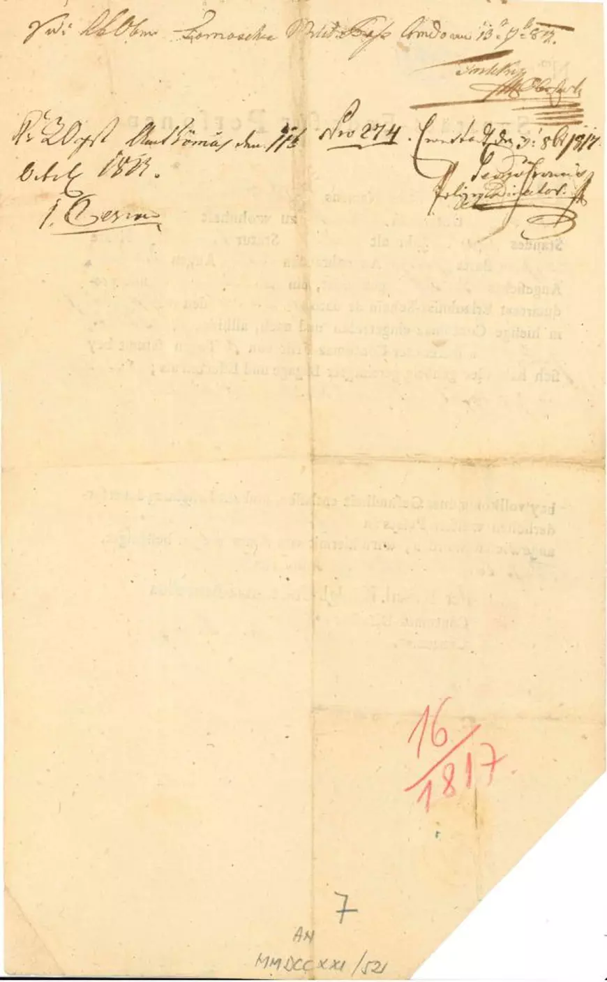 „Se eliberează dovada că a făcut 5 zile de carantină la Timișoara”. Adeverință din 1817, din timpul epidemiei de holeră