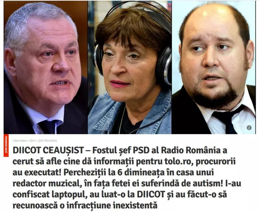 Secția DIICOT care a deschis dosarul împotriva consilierului lui Voiculescu este condusă de procurorul Fleckhammer, cel care a inculpat ”informații publice” și la reclamația șefului PSD al Radio România