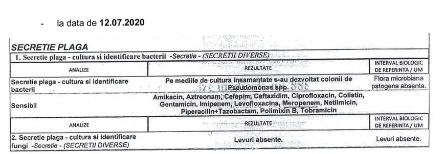 „Nicio clipă nu m-am gândit că poți să te infectezi și să mori din cauza unei simple analize făcute în spital!”
