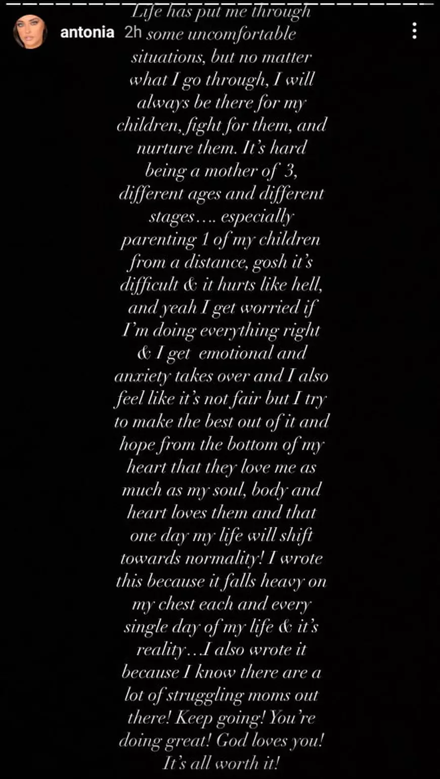 Anunțul făcut de Antonia despre Maya, fiica ei. „Cât de dificil e și cât de tare doare”