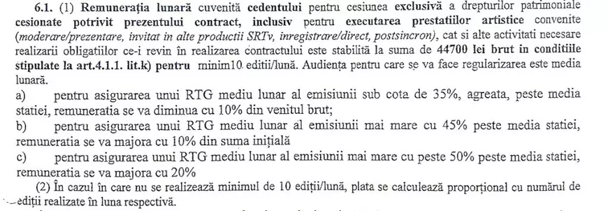 Clauzele din contractul lui Ionuț Cristache cu TVR: 44.700 de lei brut pe lună și constrângeri legate de audiență
