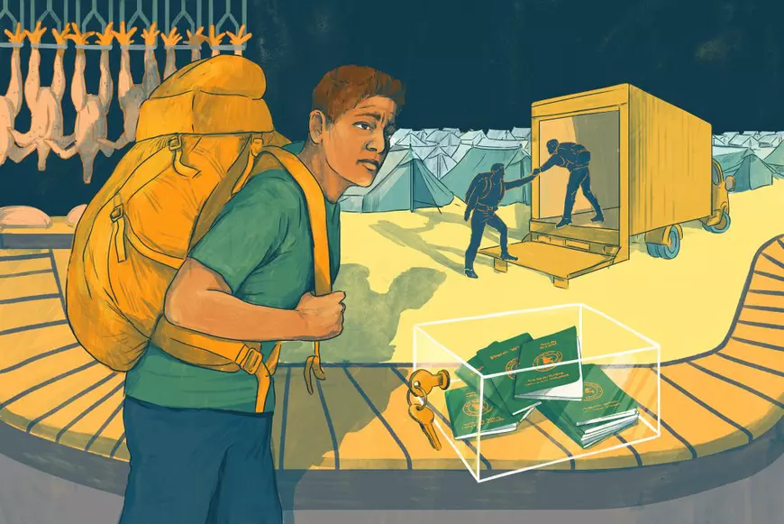 Fuga unui muncitor străin dintr-un abator românesc până într-o tabără de refugiați din vestul Europei