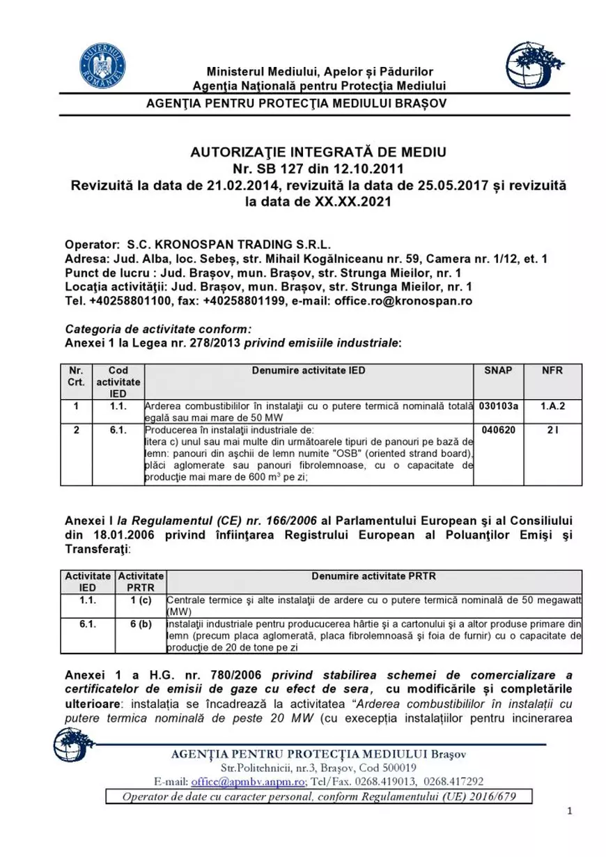 Cazul Kronospan. Cum protejează Ministerul Mediului cetățenii români de poluarea produsă de marii jucători din industria lemnului