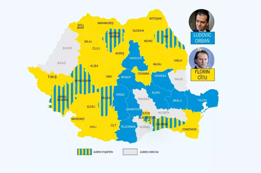 Bătălia kilometrilor și a voturilor în PNL: Orban îl bate pe Cîțu la drumuri, dar are mai puține filiale care îl sprijină. Cum își împart cei doi harta țării