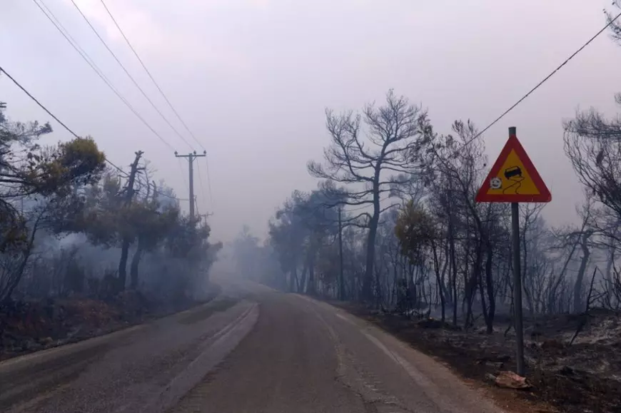 Ploaie de cenușă, incendii masive în noapte și mii de oameni fugiți din calea infernului, în Grecia: „O catastrofă biblică”