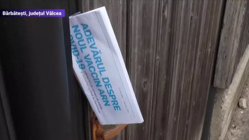 Broşură cu știri antivaccin, distribuită în mai multe județe. Poliția a deschis un singur dosar penal
