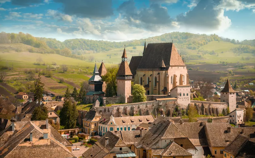Biserica fortificata medieval din Satul Biertan inclus in patrimoniul Unesco