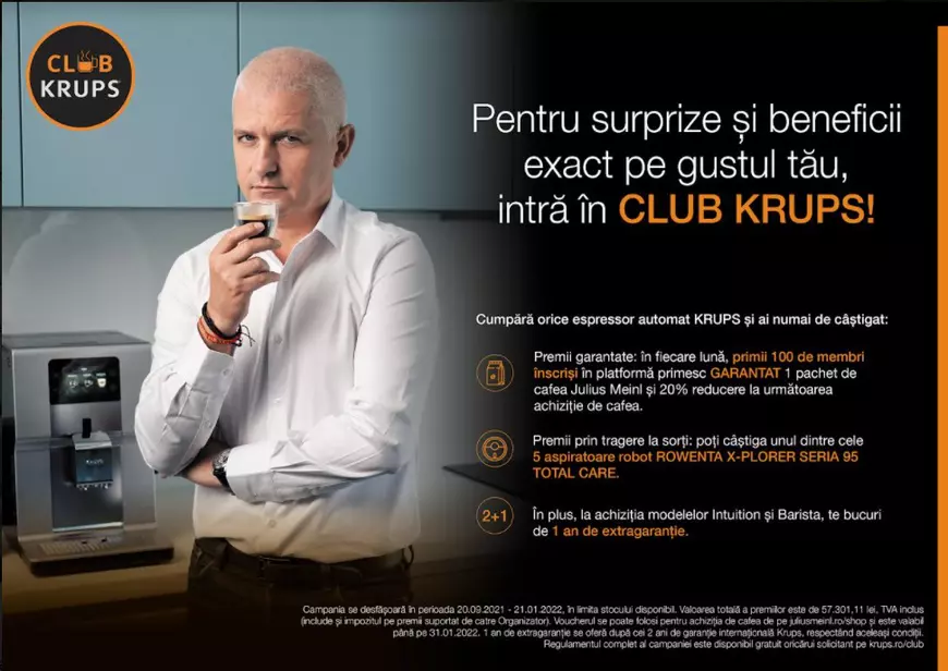 Intră în Club Krups și câștigă premii garantate!