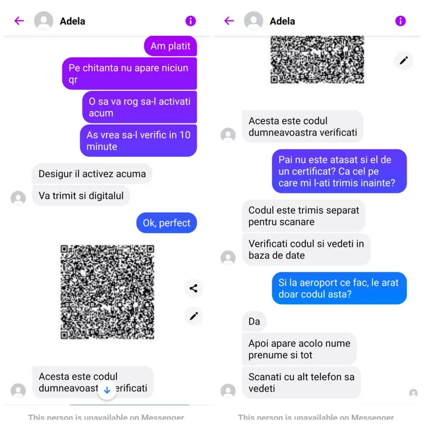 Schema prin care românii sunt păcăliți pe Facebook să dea 500 de lei pe un certificat verde fals. Experiment Libertatea