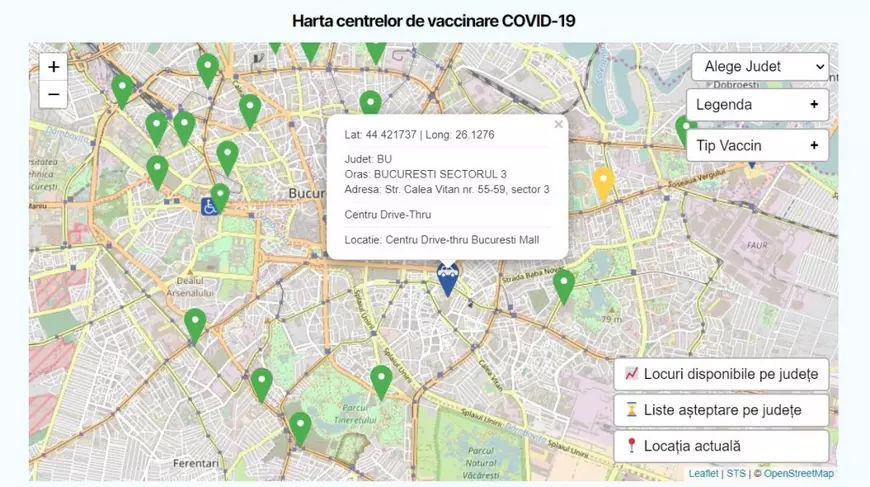 În plin val patru al pandemiei, două mari centre de vaccinare din București au fost închise