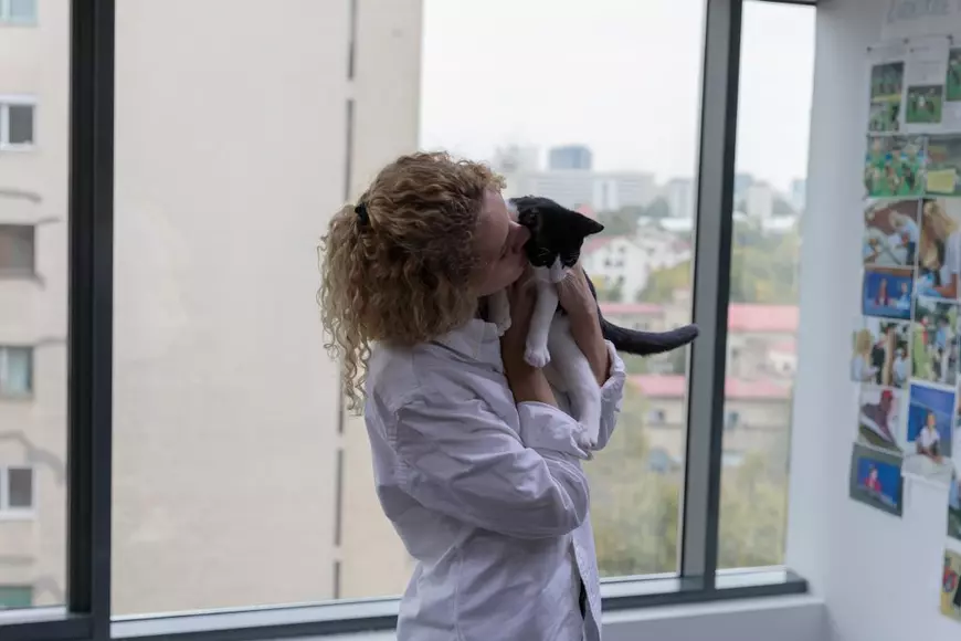 "Locul animalelor nu e în adăposturi". Cine este tânăra care a dus câini la meciurile de fotbal din România pentru a fi adoptați