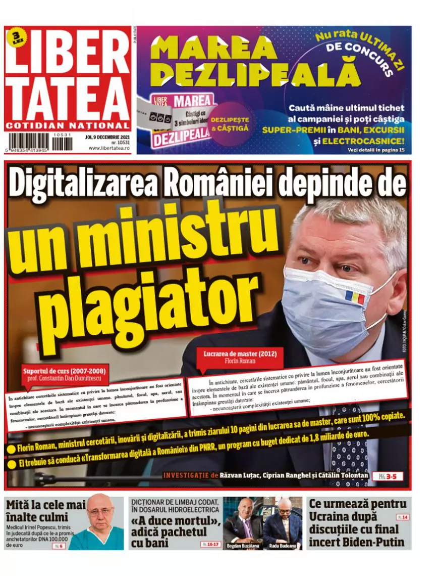 Interviu cu jurnalista care a dezvăluit zeci de plagiate, despre cazul Roman: „Fie i-a făcut cineva lucrarea, fie nu are habar ce este citarea”