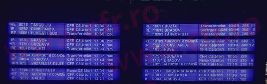 Peste 260 de trenuri, afectate de greva spontană de la CFR. Trenul către aeroport, o întârziere de 15 ori mai mare decât durata călătoriei
