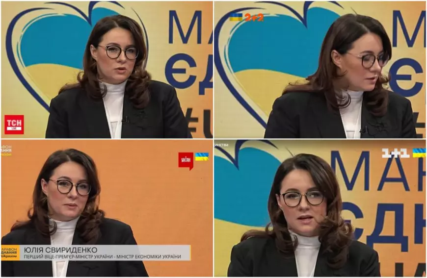 „Maraton al unității” în Ucraina, în ziua vehiculată pentru un atac al Rusiei. Aceeași transmisie pe 67 de posturi TV