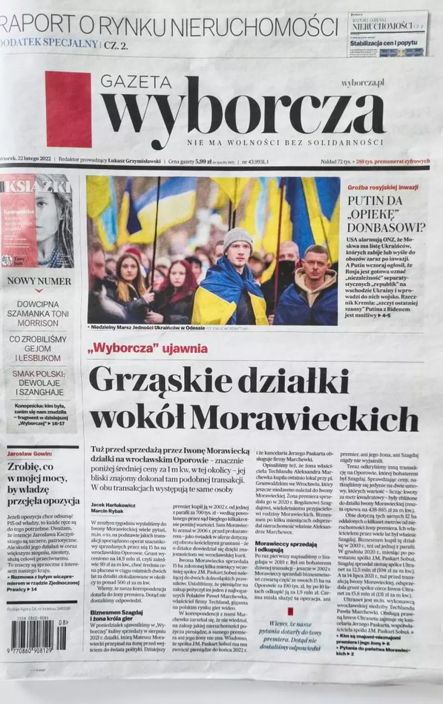 Corespondență din Polonia. „Câți ucraineni mai trebuie să moară pentru ca SUA și UE să introducă sancțiuni dure contra Rusiei?”, titrează ziarul bisericii catolice