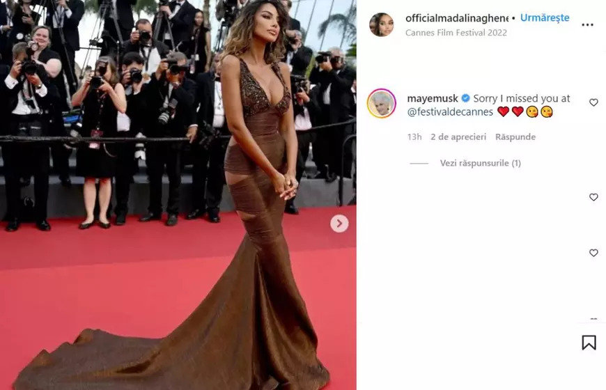 Ce mesaj a primit Mădălina Ghenea de la mama lui Elon Musk. Maye o cunoaște pe româncă